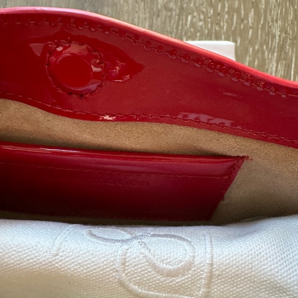 Reformation mini Luciana frame Ruby patent purse - Picture 2 of 3